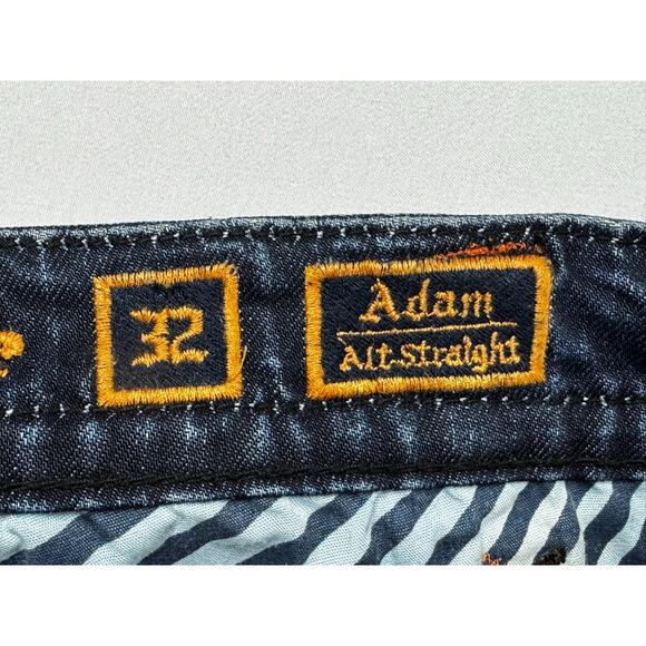 Rock Revival Men's Dark Wash Adam Alt Straight Leg Blue Jeans - Sz 32 (34x35.5) - Picture 5 of 6